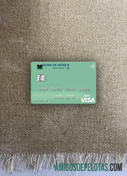 Cartão de débito Visa Madagascar Bank Of Africa Photolook Front exemplo